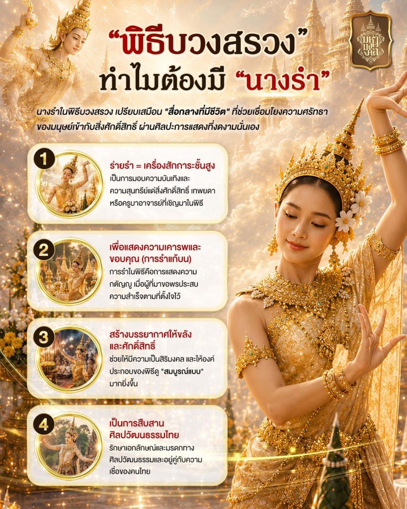 ทำไมพิธีบวงสรวงจึงต้องมี นางรำ